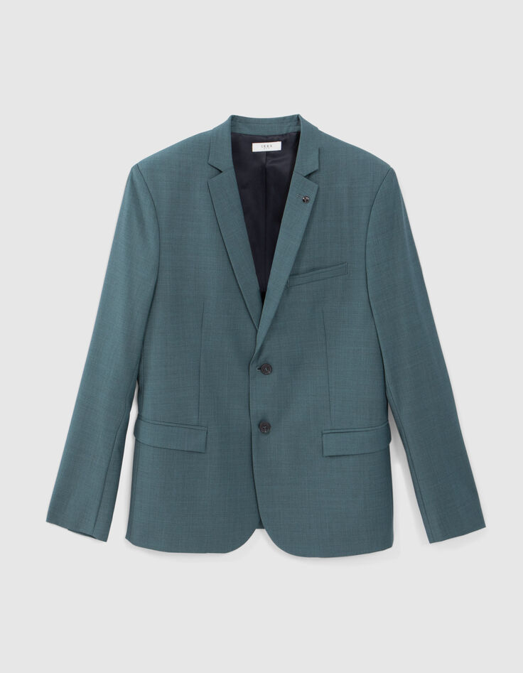 Veste de costume vert bleut&eacute; Homme-6