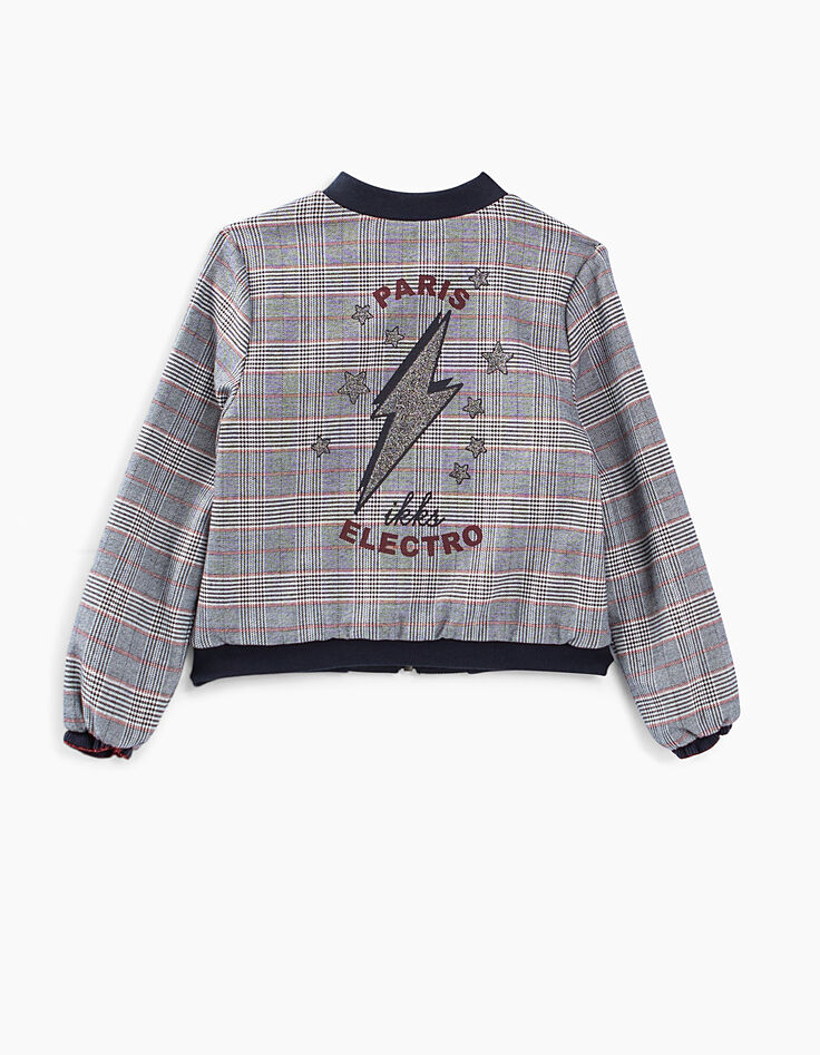 Bomber reversible príncipe de Gales y navy satinada niña-4 Bomber reversible príncipe de Gales y navy satinada niña-4