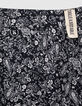 Langer, marineblauer Mädchenrock mit Tattoo-Print-3