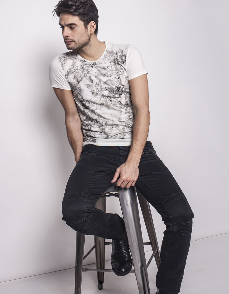 Tee-shirt fleurs homme-1