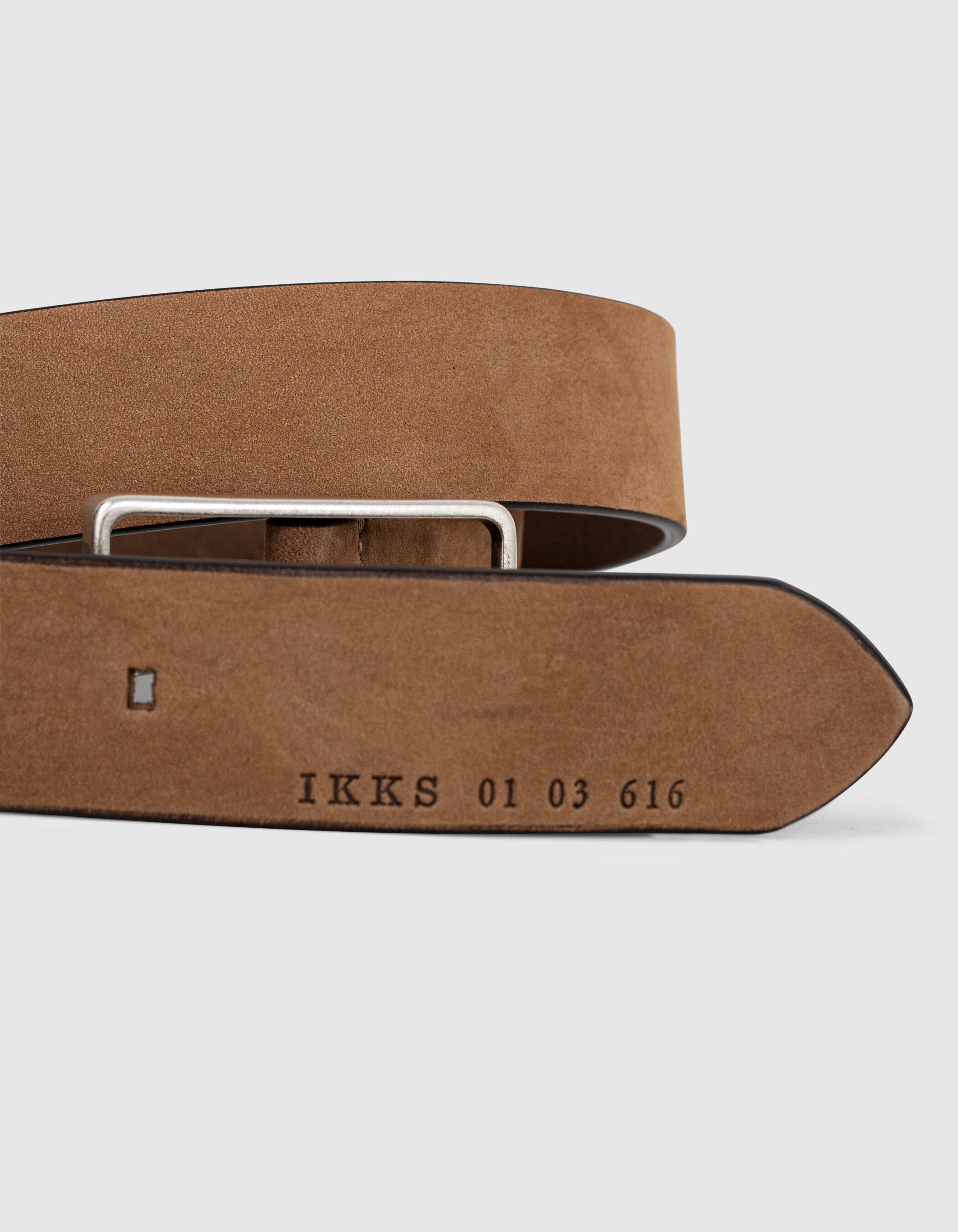 Men s mink leather belt