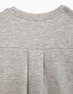 Middengrijs vest Essentiel bio-sweatstof meisjes-2