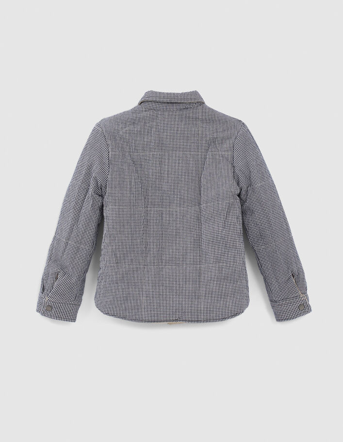 Boys’ beige/Vichy check reversible jacket - IKKS