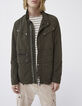 Veste saharienne kaki en nylon Homme-1
