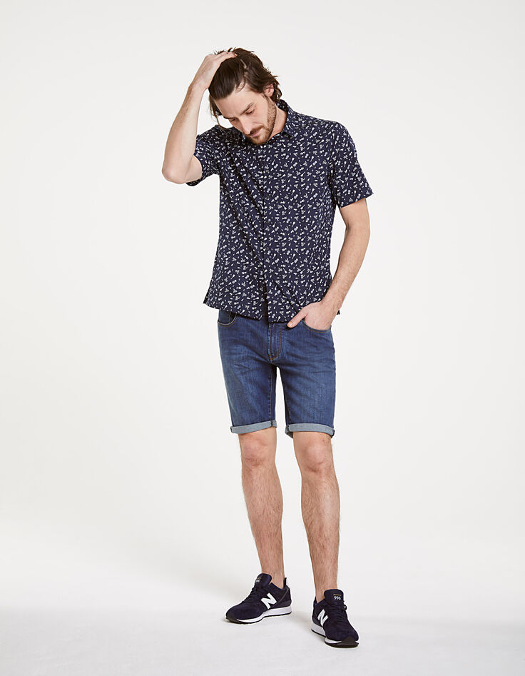 Bermuda jean homme-7