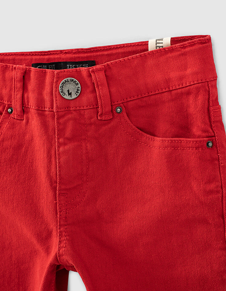 Mittelrote Slim-Jungenjeans -2 Mittelrote Slim-Jungenjeans -2