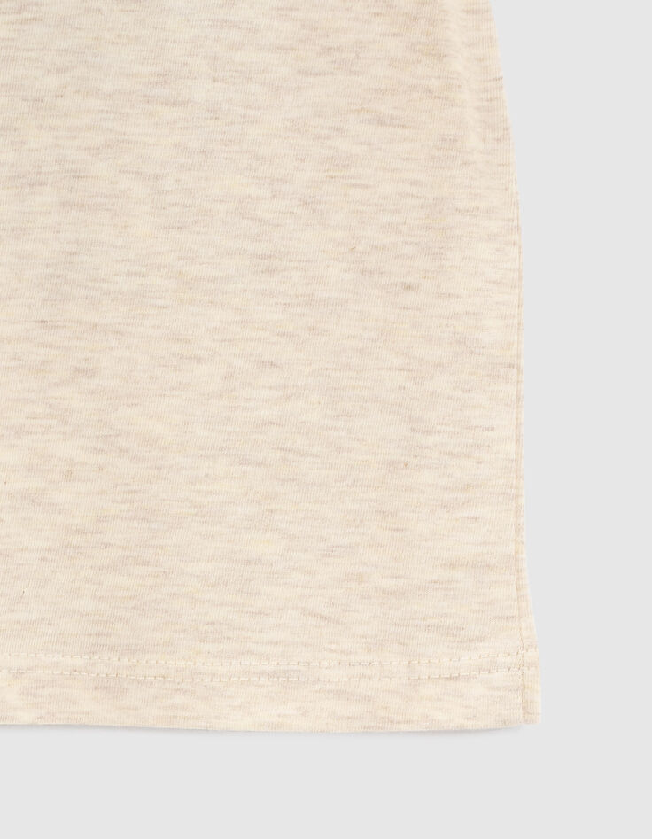 Camiseta beige claro con sombrero bebé niño-5