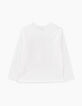 Boys' off-white glow-in-the-dark DJ-skeleton T-shirt-3