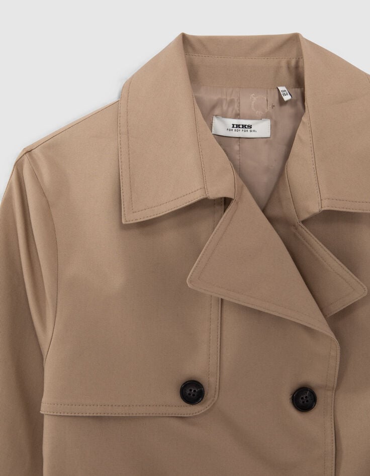 Unisex beige Gender Free trench coat-6 Unisex beige Gender Free trench coat-6