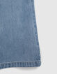 Blaue FLARE-Mädchenjeans in Crop-Länge-6