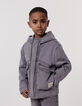 Chaqueta vaquera gris capucha niño-3