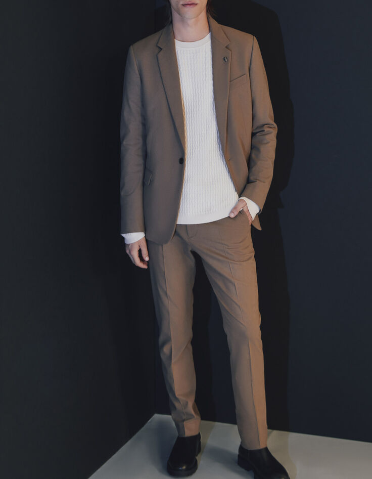Pure Edition - Veste de costume cappuccino Homme-5