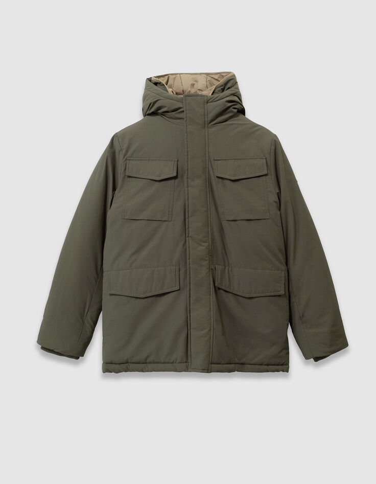Khaki 3-in-1 Parka und Wendeanorak für Jungs-4