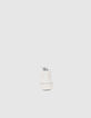 Sneakers blanches cuir décor clous Femme-3