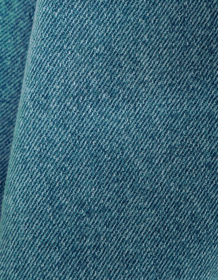 Straight blue jeans for girl-7