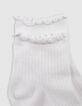Chaussettes écrues, vert d'eau, dorées fille-5