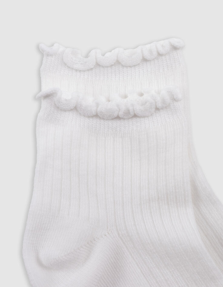 Chaussettes écrues, vert d'eau, dorées fille-5