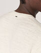 Pull tunisien off white tricot Homme-4