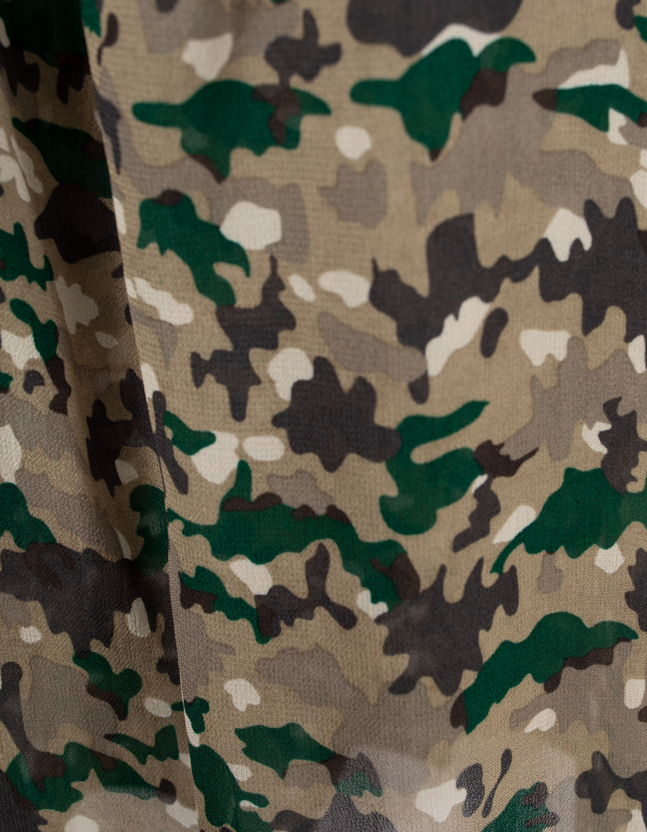 Blouse lichen imprim green camo Femme