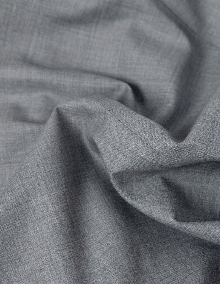 Chaqueta de traje gris de doble botonadura para Hombre-10