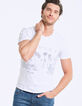 Tee-shirt blanc visuel L.A chiffré Dry Fast Homme-4