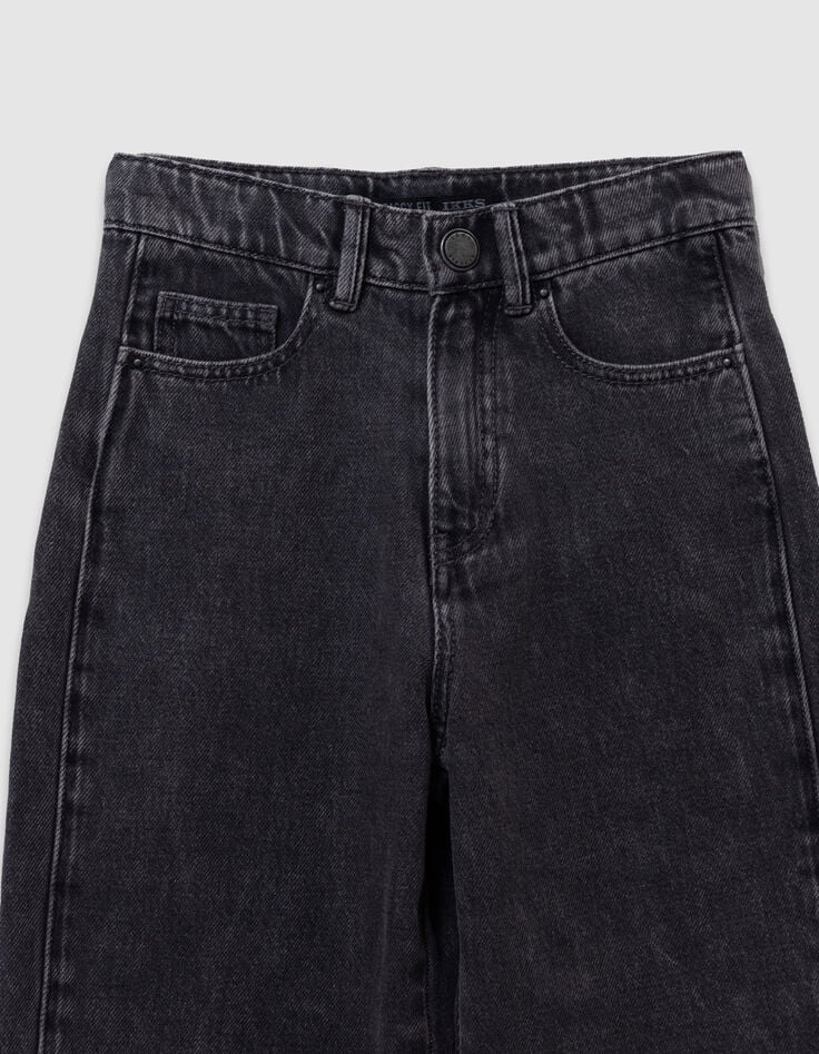 Vaqueros holgados grises con rayas laterales para ni&ntilde;os-2