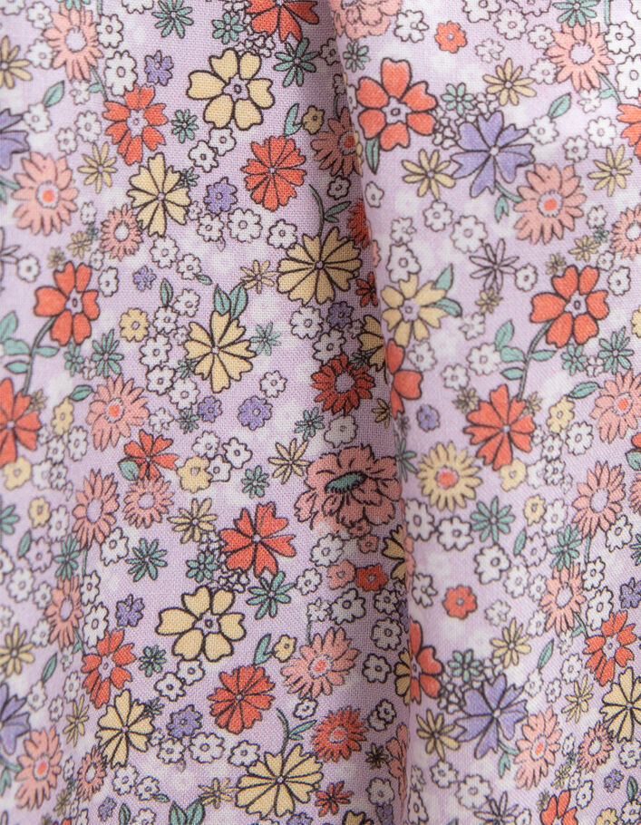 Robe lilas LENZING™ ECOVERO™ imprimé flower power fille - IKKS