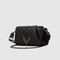 Women’s black checkerboard woven leather TORINO 111 bag - IKKS image number 4
