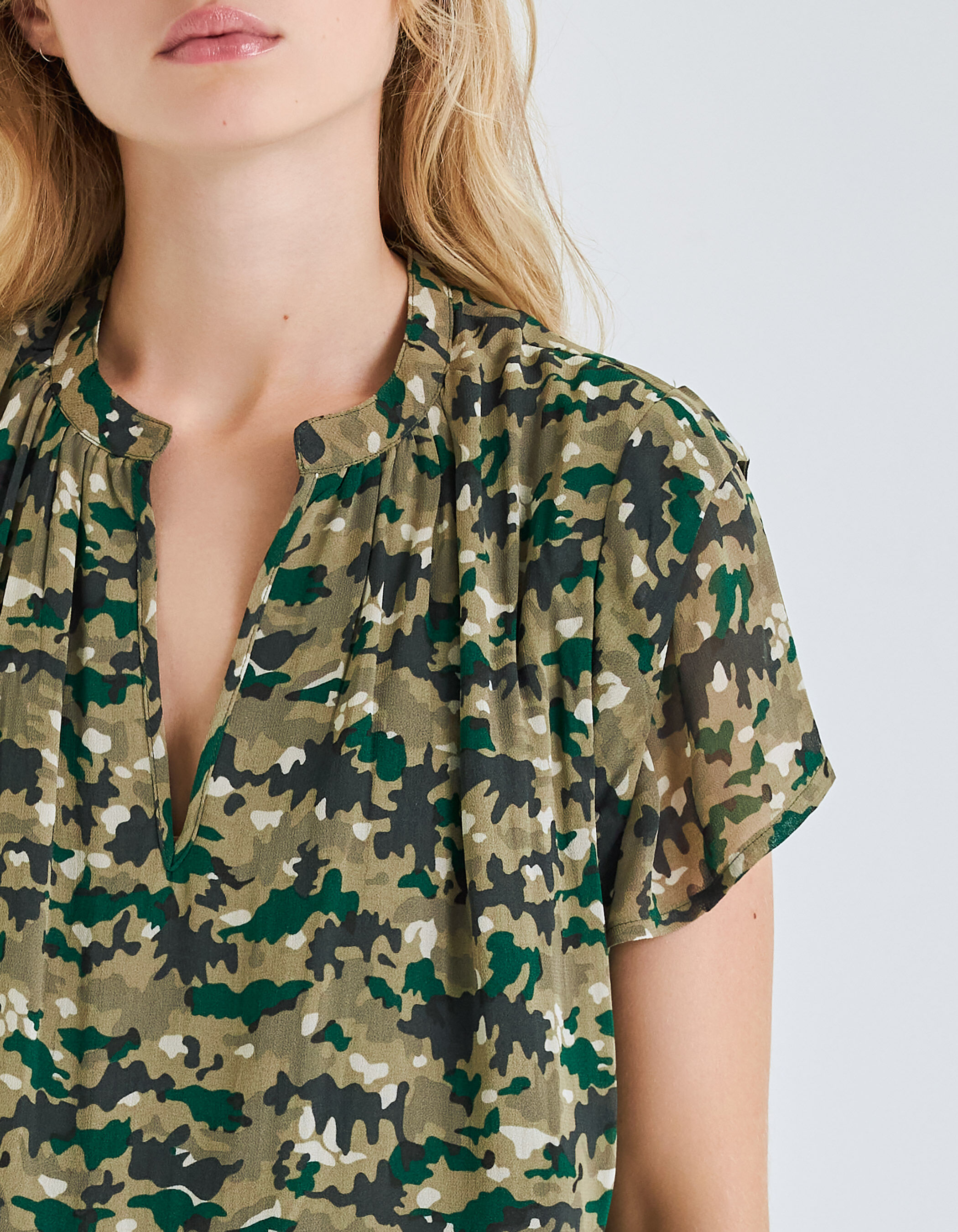 Robe lichen imprim green camo Femme