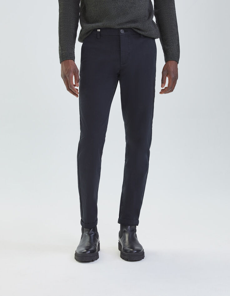 Zwarte SLIM chinobroek Heren-2