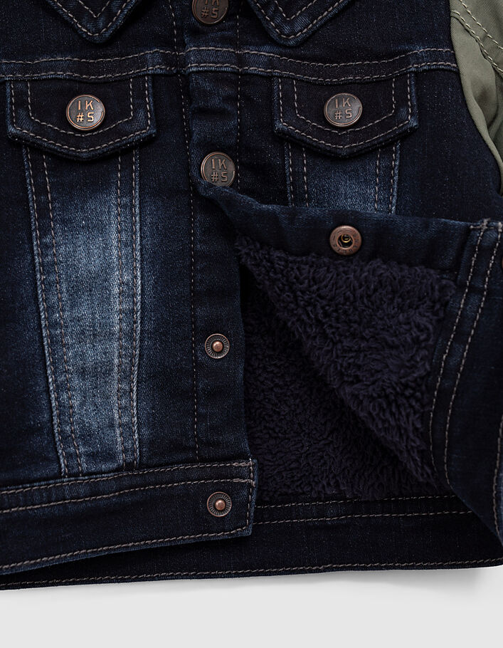 Jeansjacke in Rinse-Waschung mit Kapuze für Babyjungen - IKKS