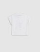 T-shirt blanc coton bio dentelle et broderies fille-4