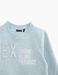 Boys’ ice blue sweatshirt with reflective 3D print-2