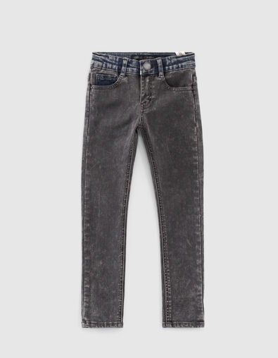 Black Used und blaue Skinny-Jungenjeans  - IKKS