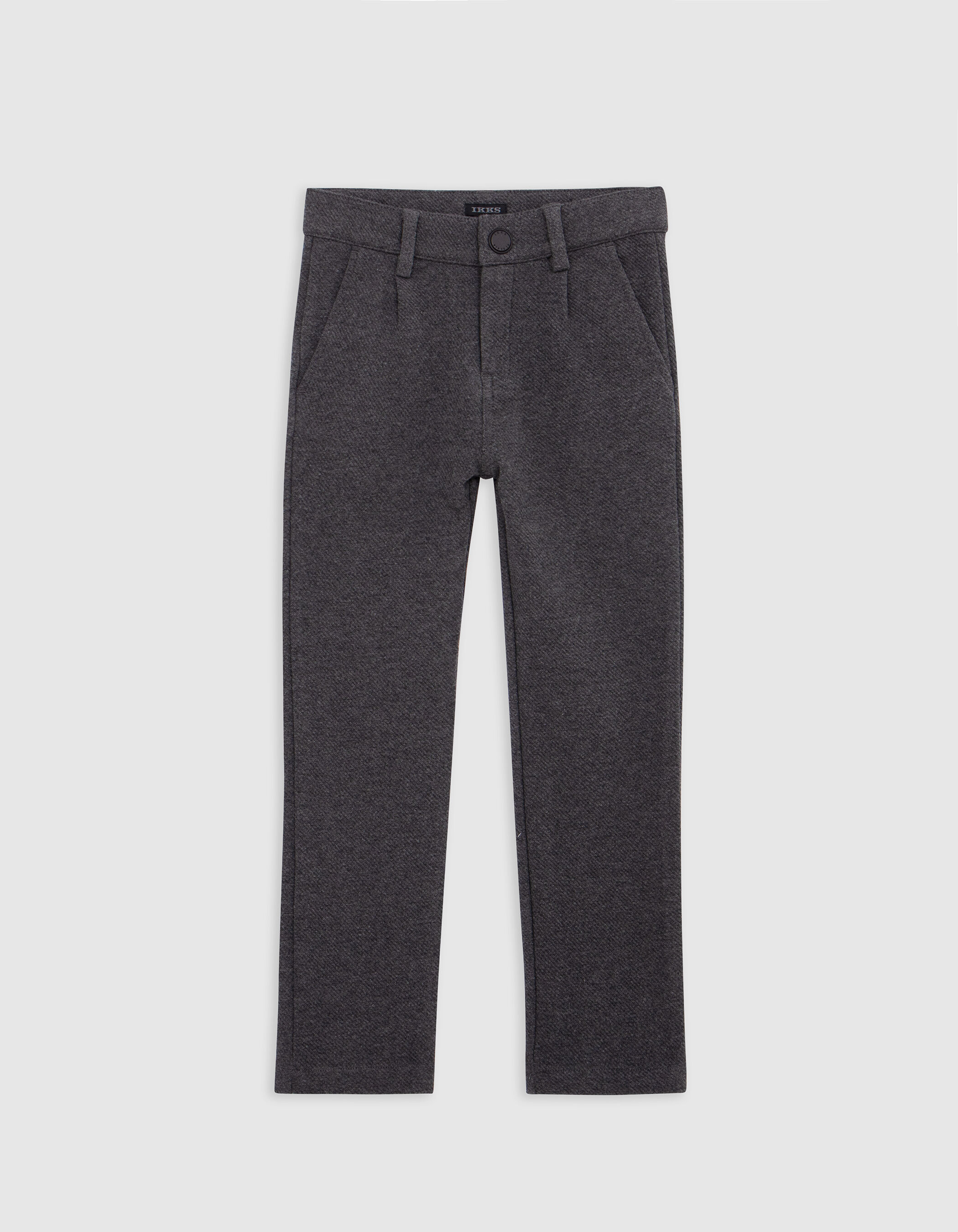 Pantalon otoman de punto gris CHINO de nino IKKS