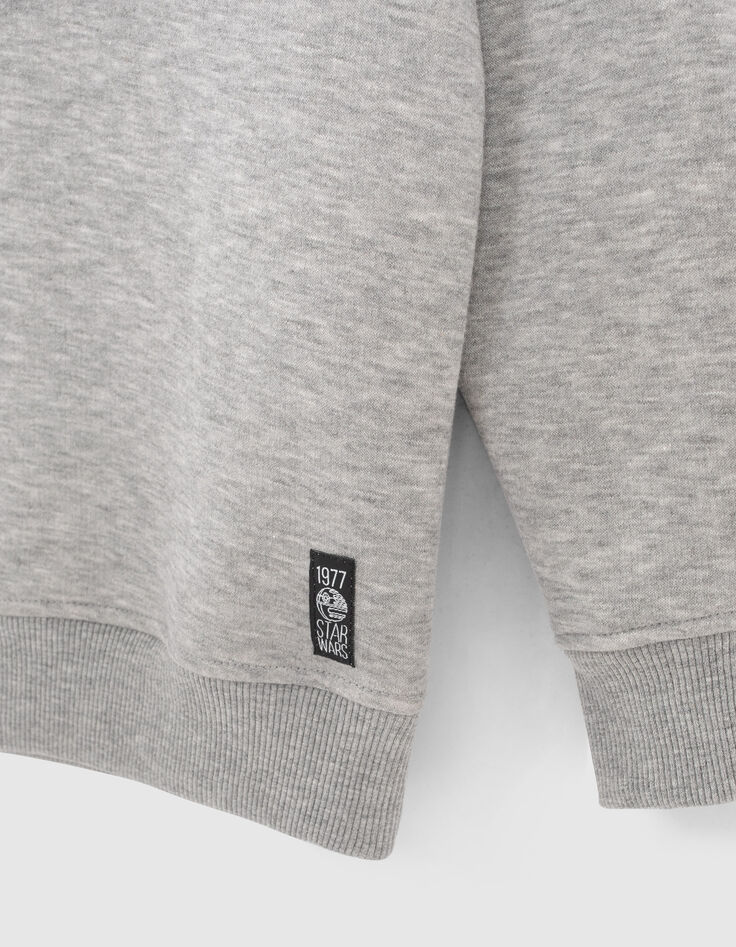 Boys’ grey IKKS–STAR WARS™ embroidered sequin sweatshirt-5
