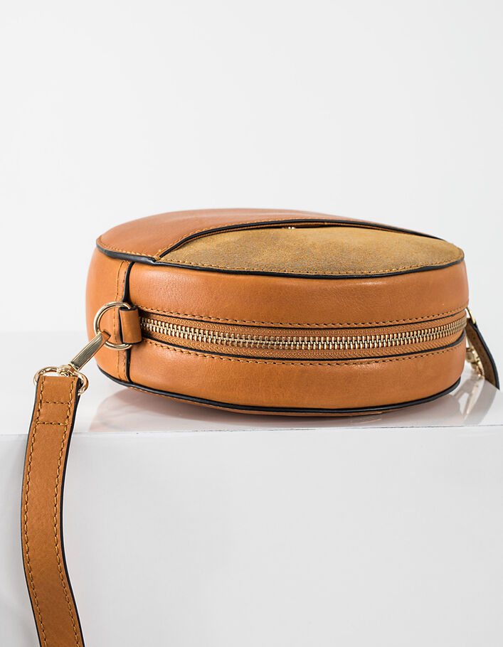 I.Code turmeric round leather bag - I.CODE