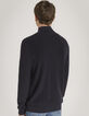 Pull marine &agrave; col ch&acirc;le Homme-3