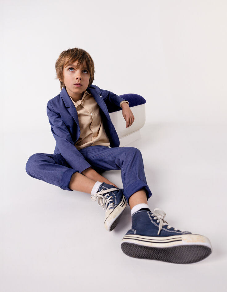 Veste de costume cérémonie marine garçon-8