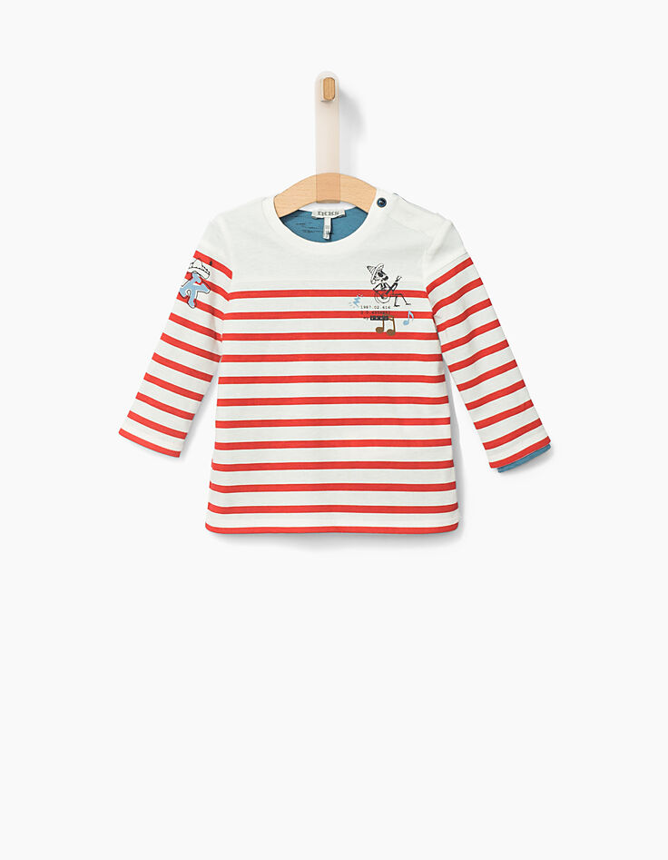 Camiseta reversible bebé niño -2