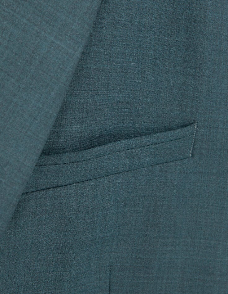 Veste de costume vert bleut&eacute; Homme-10