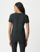 Tee-shirt black blue bijoux femme-3