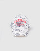 Casquette écrue imprimé toile de Jouy fille-3