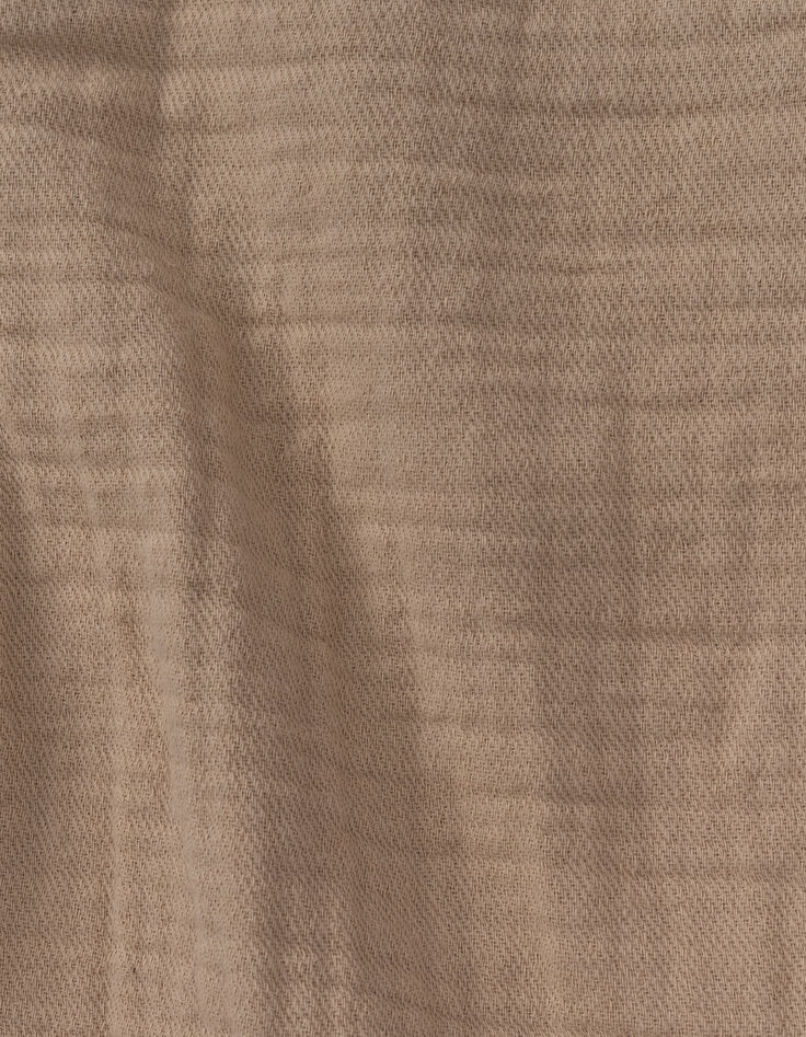 Bermudas jogger loose beige gasa algodón niño-9