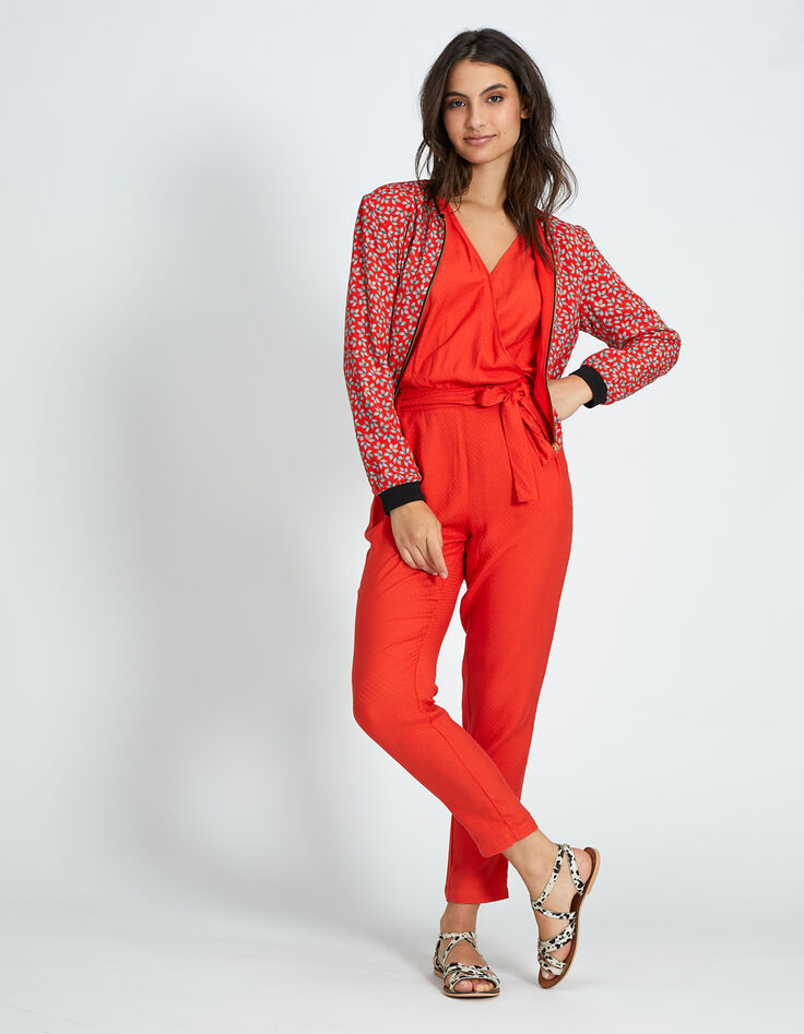 College-Wendejacke, Mohnrot und Print I.Code-6 College-Wendejacke, Mohnrot und Print I.Code-6
