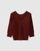 Tomette omkeerbare trui pointellebreisel lurex Dames-5