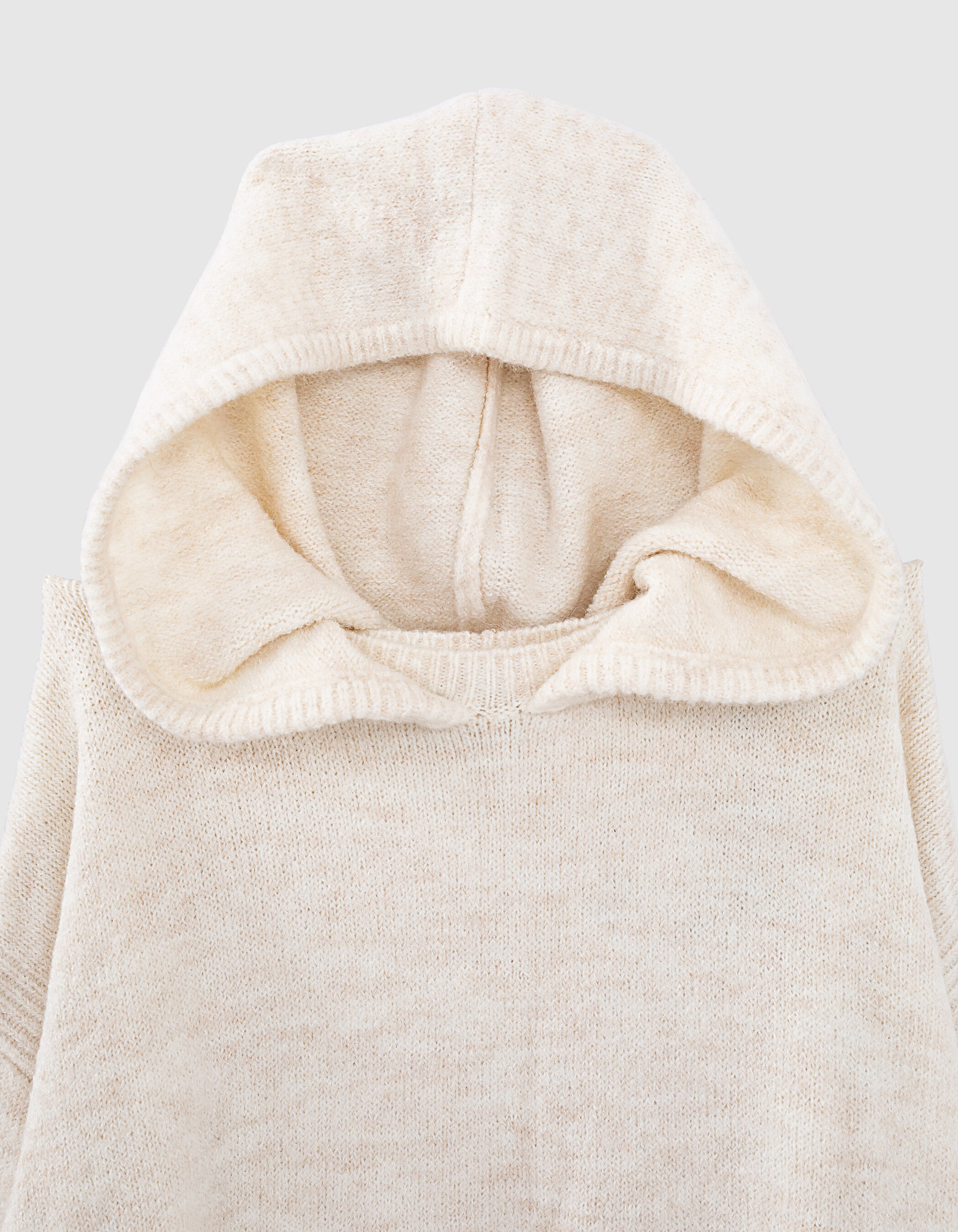 Women s fluffy knit hoodie