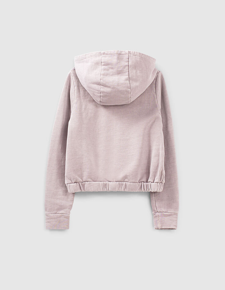Sudadera parma con capucha y mensaje niña-3