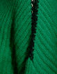 Grof gebreide groene trui met mohair dames-2