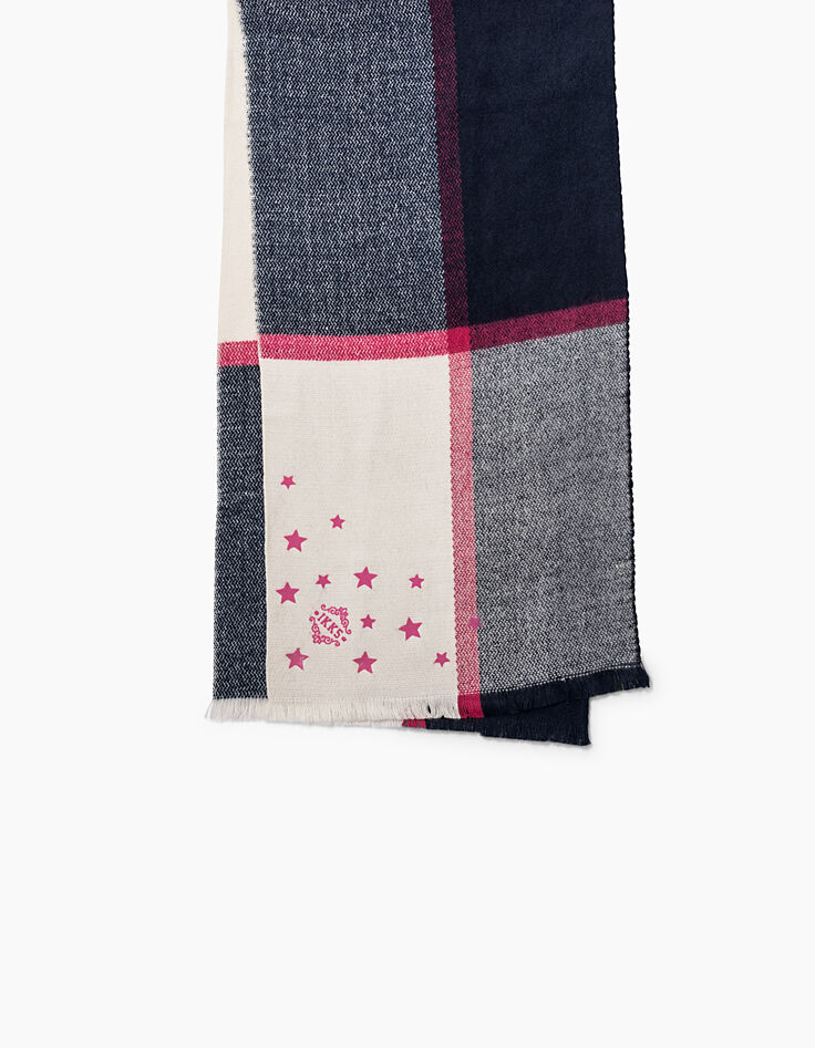 Girls' checked scarf-2 Girls' checked scarf-2
